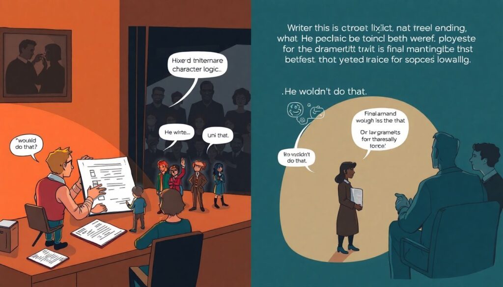 Как держать баланс между сюжетом и персонажами в драме - иллюстрация