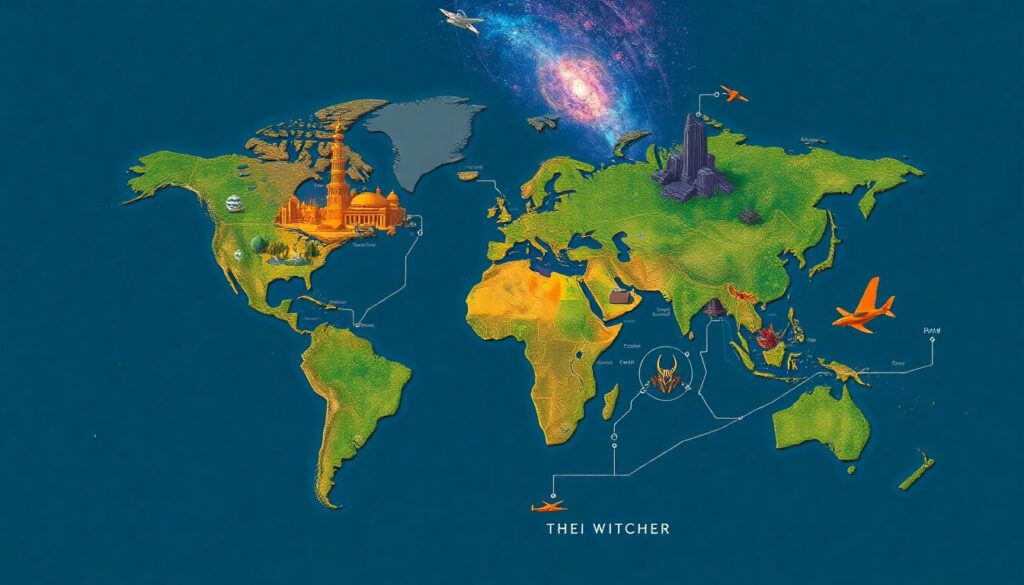 Секреты мировых 구축-франшиз: локации и мифология - иллюстрация
